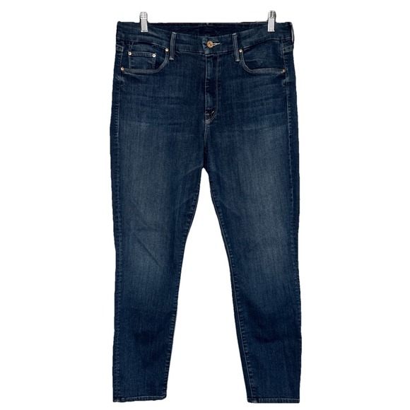MOTHER Denim - Mother Women's Blue Denim The Looker Crop On the Edge Jeans Size 32